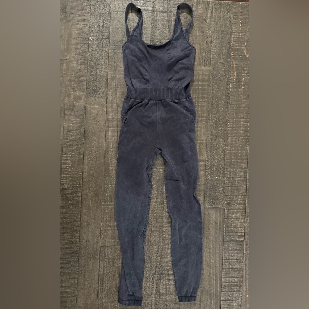 FP Movement Good Karma Onesie Washed Black XS/S Yoga Workout Jumpsuit - Picture 3 of 7